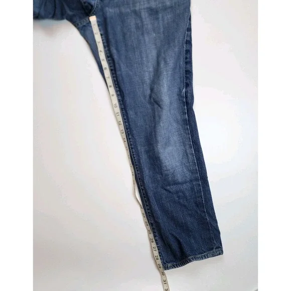 7 of a Kind Jeans Men's 36 Made in USA Button Fly Medium Wash Pants - Picture 4 of 10